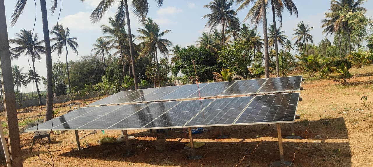 Solar panels installed on a residential roof